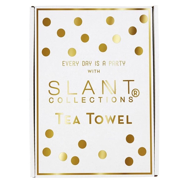 NWT Slant Gift Boxed "Indoorsy" Pink Tea Towel | Extra Large 20" W x 27.5" L 🎁 - Picture 4 of 4